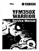 1987-2009 Yamaha ATV YFM350X Warrior Raptor Service Manual