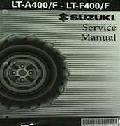 downloadable Susuki LTA400 manual s