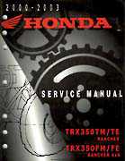 01 trx 350 service repair manual
