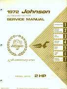 1972 Johnson 2R72  service manual