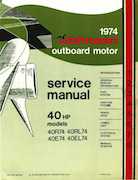 1974 Johnson 40EL74  service manual