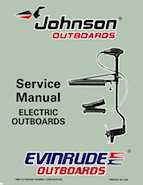 1997 Johnson/Evinrude BFX4G  service manual