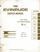 1968 Evinrude 33hp Ski Twin