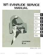 1971 Evinrude Fisherman 6HP outboards Service Manual