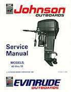 1991 Johnson/Evinrude Models "EI" 40 thru 55 Service Manual