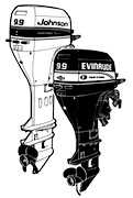 remove the lower unit on a 9.9 johnson outboard 1995