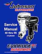 1998 Johnson Evinrude "EC" 40 thru 55 2-Cylinder Service Manual, P/N 520206