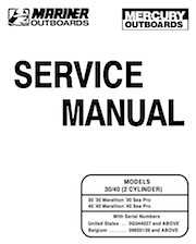 Mercury Marine Tracker Force 40 ELPT Owners Manual