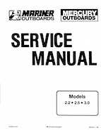 mercury 2.2 HP outboard motor service manual