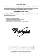 Whirlpool - 1998 Dishwashers Servicing and Troubleshooting
