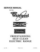 Whirlpool, Roper, Estate FREESTANDING SELF-CLEAN ELECTRIC RANGE