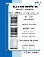 Sanyo by KitchenAid Undercounter Refrigeration Suite manual