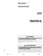 2003 Traxter XT Parts Catalog