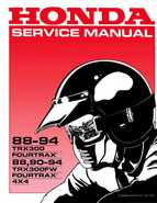 1988-1994 Honda TRX300 Fourtrax, 1988, 1990-1994 TRX300FW Fourtrax Service Manual
