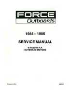 1984-1986 Mercury Force 9.9 and 15HP Outboards Service Manual
