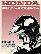 86 Honda FourTrax 250 Manual