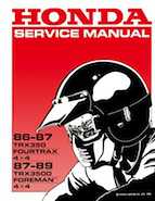 1987 honda 350 fourtrax trx manual