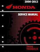 2006-2012 Honda TRX90 TRX90EX/X Service Manual