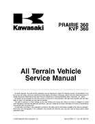 2010 Kawasaki 360 Prairie Service manual