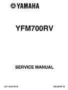 2006-2009 Yamaha YFM700RV - Raptor 700RV factory service manual