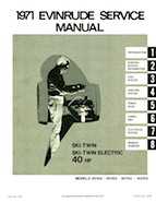 1971 Evinrude 40HP outboards Service Manual