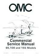 1985 OMC 65, 100 and 155 HP Models Commercial Service Manual, PN 507450-D