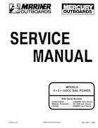 Mercury Mariner 4 5 102CC Sail 1990 Outboard Service Shop Manual