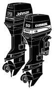 70 to 100 HP 3 cylinder outboard motors