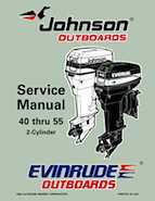 1997 Johnson Evinrude "EU" 40 thru 55 2-Cylinder Service Manual, P/N 507265