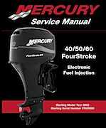 shop manul for a 2004 Mercury 60 HP outboard 2cycle engine