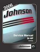 2006 Johnson SD 30 HP 4 Stroke Outboards Service Manual, PN 5006592
