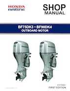 Honda BF75DK3 BF90DK4 Outboards Shop Service Manual 2014