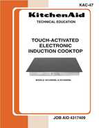 KitchenAid Touch Activated Electronic induction cooktop KICU508SBL KICU568SBL