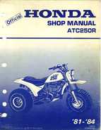 1981-1984 Official Honda ATC250R Shop Manual