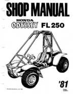 1980-1981 Honda Odyssey FL250 Shop Manual