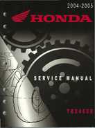 2004-2005 Honda TRX450R Factory Sevice Manual
