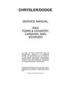 2003 Chrysler Voyager Factory Service Manual