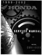 Honda CBR1100XX Blackbird 1999-2002 Service Manual