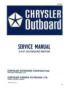 Chrysler 4 HP Outboard Motor Service Manual - OB 2278