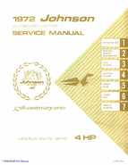 1972 Johnson 4HP Outboard Motor Service Manual
