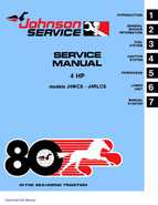 1980 Johnson 4HP Service Manual P/N JM-8004