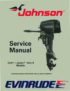 1989 Johnson Evinrude CE Colt/Junior thru 8 Service Manual, P/N 507753