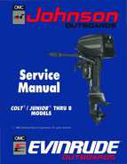 1990 Johnson Evinrude ES Colt/Junior thru 8 Service Manual, P/N 507870