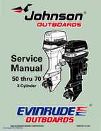 1997 Johnsoon Evinrude EU 50 thru 70 3-Cylinder Service Repair Manual, P/N 507266