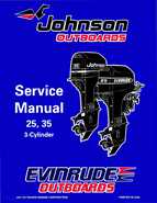 1998 Johnson Evinrude EC 25, 35 HP 3-Cylinder Outboards Service Manual