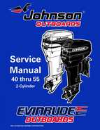 1998 Johnson Evinrude EC 40 thru 55 2-Cylinder Service Repair Manual, P/N 520206