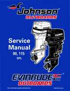 1998 Johnson Evinrude EC 90, 115 SPL Service Repair Manual, P/N 520209