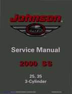 2000 Johnson/Evinrude SS 25, 35 3-Cylinder outboards Service Manual