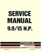 Mercury Force 9.9, 15HP Outboards Service Manual