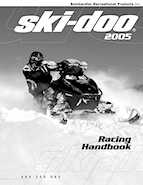 skidoo racing handbook 2005